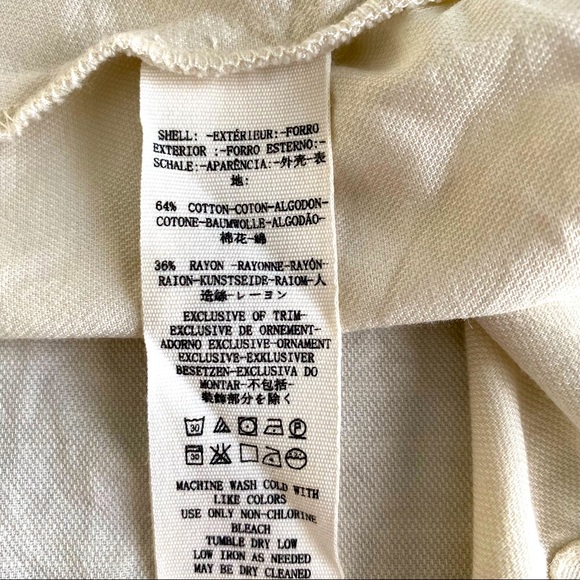 Free People Off-White Tie-Front Dress with Pockets, Size L - Picture 4 of 7